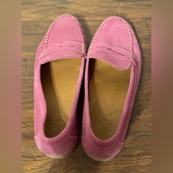 Tory Burch Pink Suede Loafers -Size 8 - Picture 6 of 14